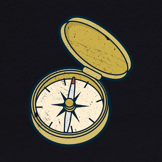 Retro Compass by LineXpressions